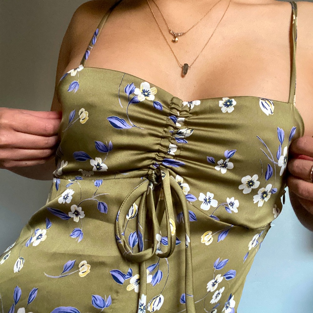 Kimichi blue urban outfitters satin romper